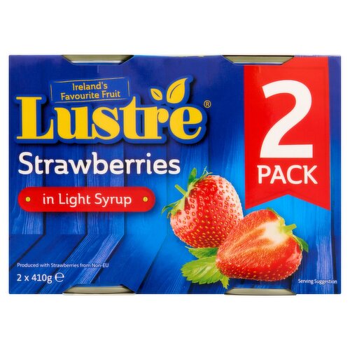 Lustre Strawberries in Syrup 2 Pack (410 g)