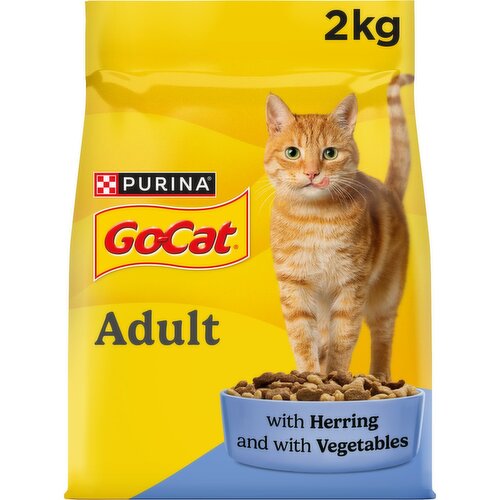 Go-Cat Herring & Vegetable Dry Cat Food Adult (2 kg)