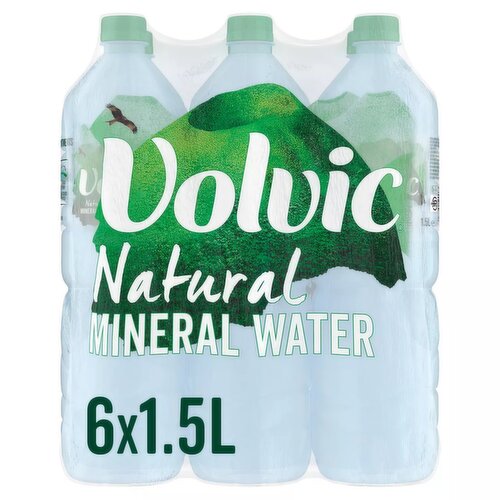 Volvic Still Natural Mineral Water 6 Pack (1.5 L)