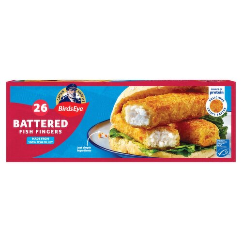 Birds Eye Crispy Batter Fish Fingers 26 Pack (728 g)