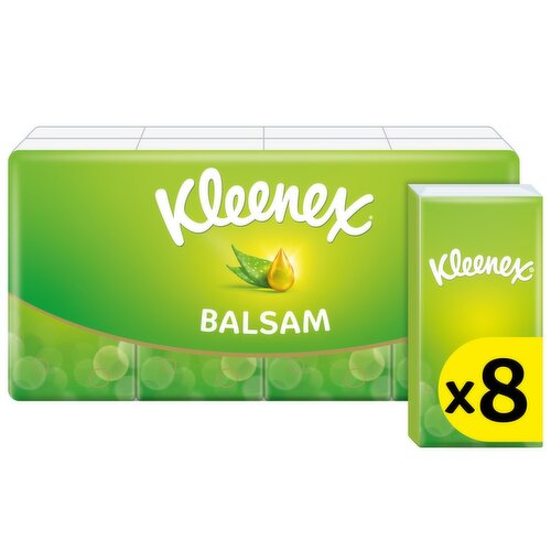 Kleenex Balsam Pocket Tissues 8 Pack (8 Piece)