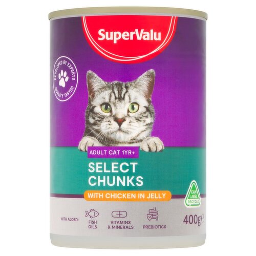 SuperValu Select Chunks with Chicken Cat Food  (400 g)