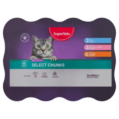 SuperValu Select Chunks Cat Food 12 Pack (400 g)