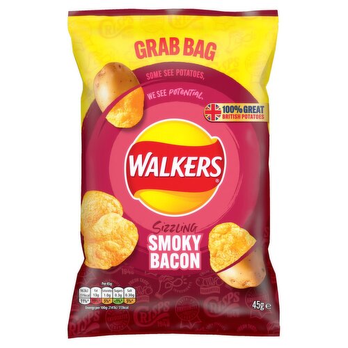 Walkers Smokey Bacon Crisps (45 g)