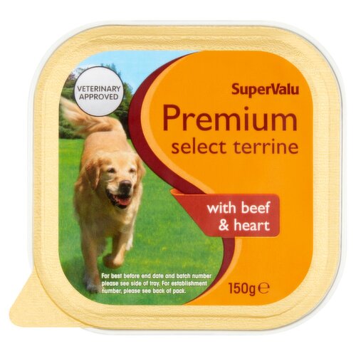 SuperValu Premium Select Beef & Heart Terrine Dog Food (150 g)