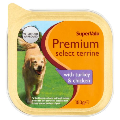 SuperValu Premium Select Turkey & Chicken Terrine Dog Food (150 g)