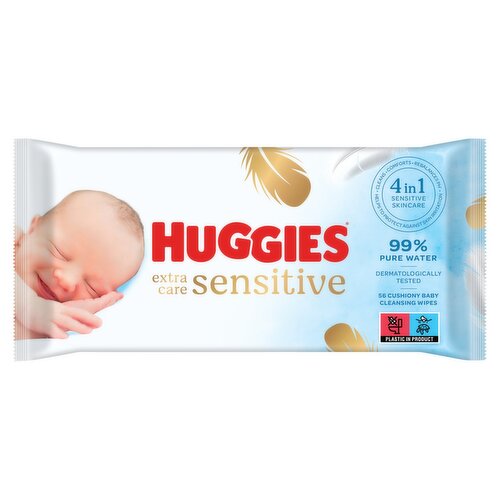 Huggies Pure Extra Care Baby Wipes  (56 Piece)