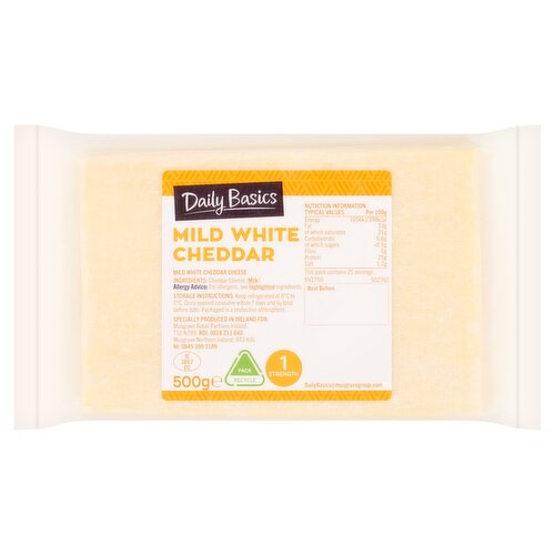 Daily Basics Mild White Cheddar (500 g)