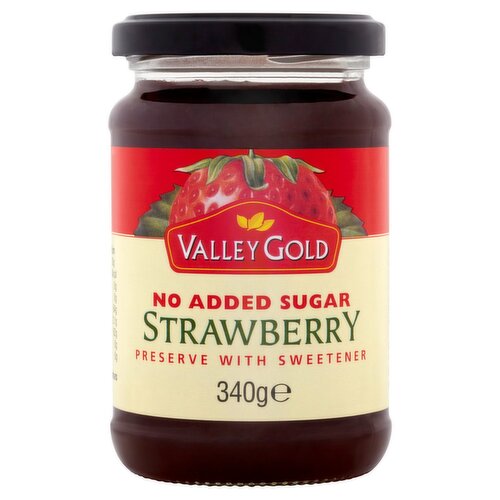 Valley Gold Strawberry Jam with Sweetener (340 g)