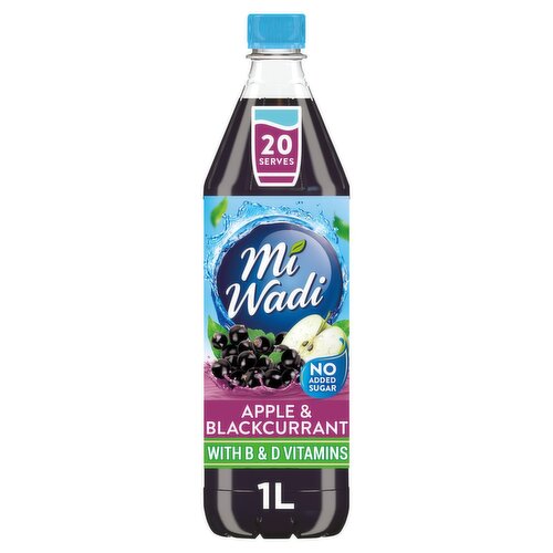 Mi Wadi Apple & Blackcurrant No Added Sugar Squash (1 L)