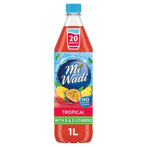 Mi Wadi Tropical No Added Sugar Squash (1 L)