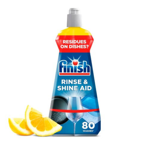 Finish Rinse Aid Shine & Dry Lemon 80 Washes (400 ml)