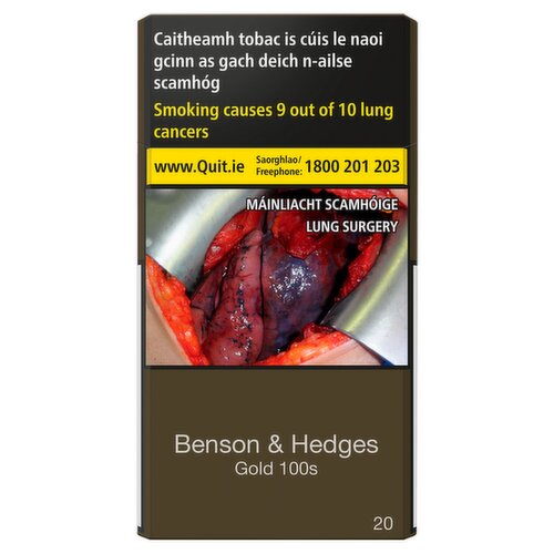 Benson & Hedges Gold 100s Cigarettes (20 Piece)