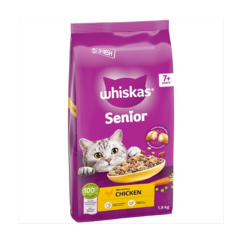 Whiskas Complete with Chicken 7+ Years Cat Food (1.9 kg)
