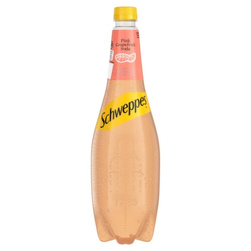 Schweppes Pink Grapefruit Soda (1 L)