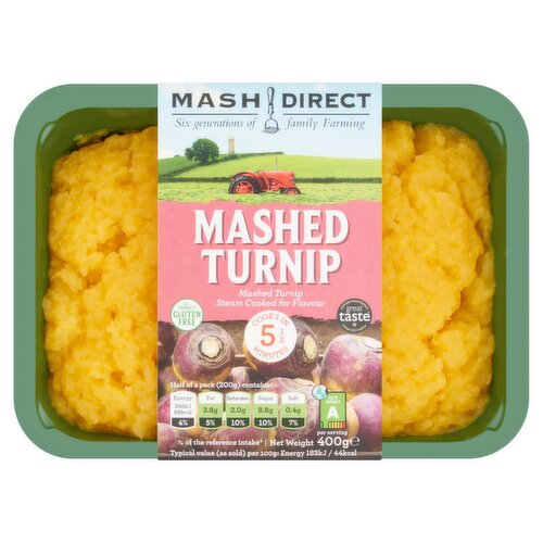 Mash Direct Gluten Free Mashed Turnip (400 g)