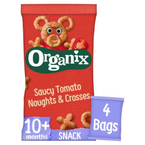 Organix Saucy Tomato Noughts & Crosses 10+ Months 4 Pack (60 g)