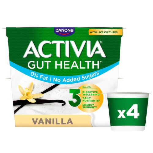 Danone Activia 0% Vanilla 4 Pack (115 g)