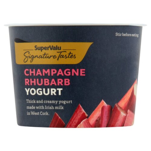 SuperValu Signature Tastes Champagne & Rhubarb Yogurt (150 g)