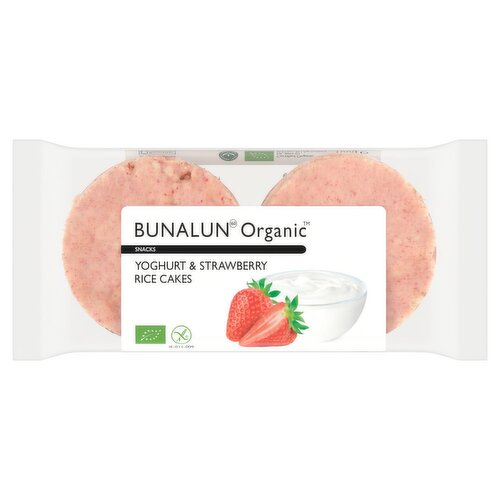 Bunalun Organic Yogurt & Strawberry Rice Cakes (100 g)