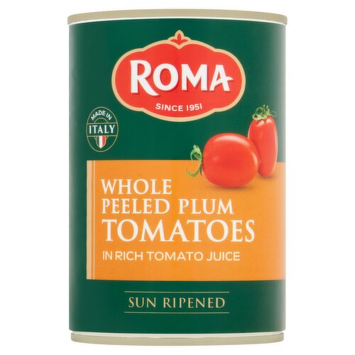 Roma Tomatoes Whole Peeled (400 g)