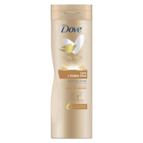 Dove Visible Glow Gradual Tan Lotion Fair to Medium (400 ml)