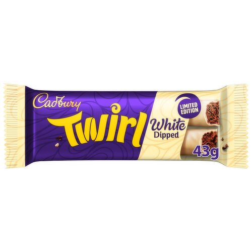 Cadbury Twirl White Dipped Chocolate Bar (43 g)