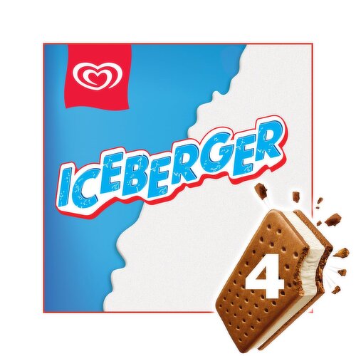 HB Iceberger Ice Cream Sandwich 4 Pack (100 ml)