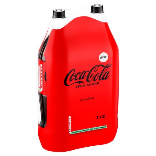 Coca Cola Zero Sugar Bottle Twin Pack (2 L)