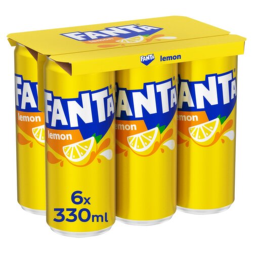 Fanta Lemon Can 6 Pack (330 ml)