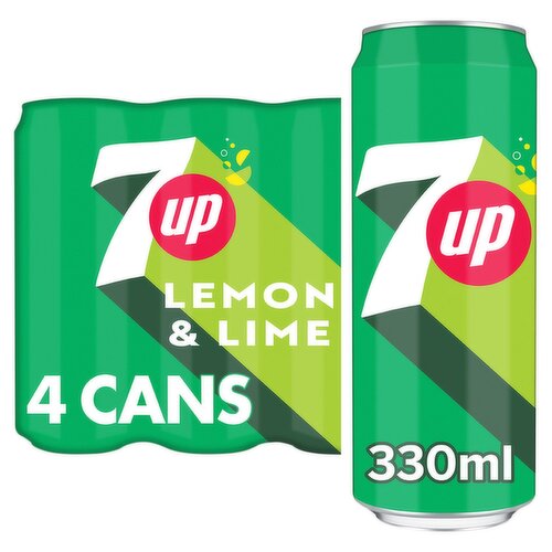 7UP Lemon & Lime Can 4 Pack (330 ml)