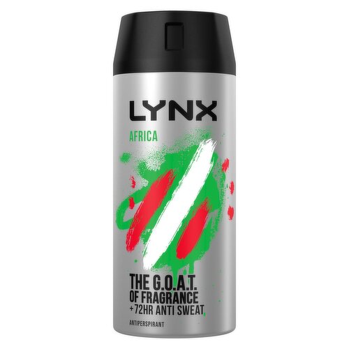 Lynx Africa 72 hour Antiperspirant Deodorant (150 ml)