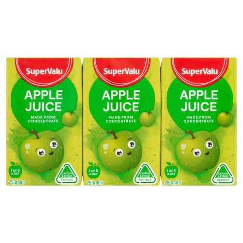 SuperValu Apple Juice 6 Pack (250 ml)