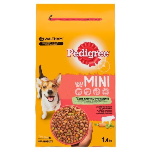 Pedigree Complete with Beef Small Dog Food (1.4 kg)