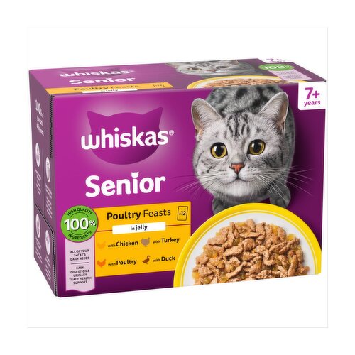 Whiskas Core 7+ Poultry Selection In Jelly (85 g)
