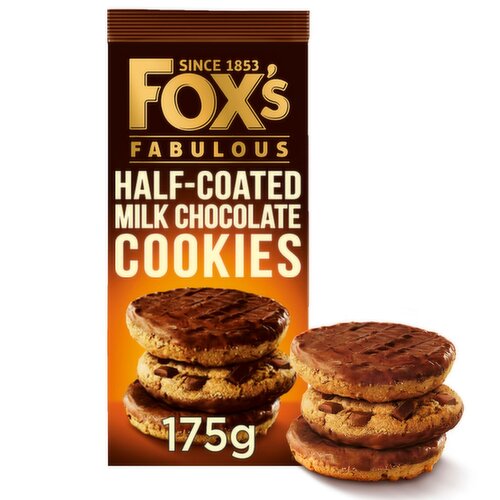 Fox's Fabulous Half-Coated Milk Chocolate Cookies (175 g)