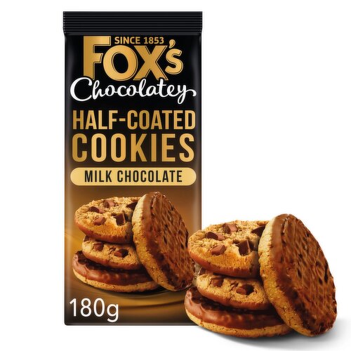 Fox's Fabulous Half-Coated Milk Chocolate Cookies (175 g)