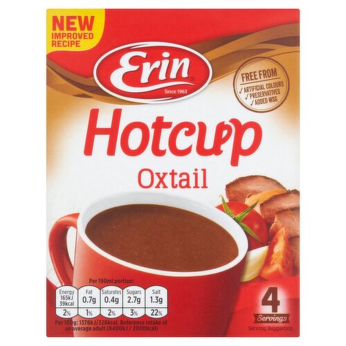 Erin Hotcup Oxtail Soup 4 Pack (48 g)