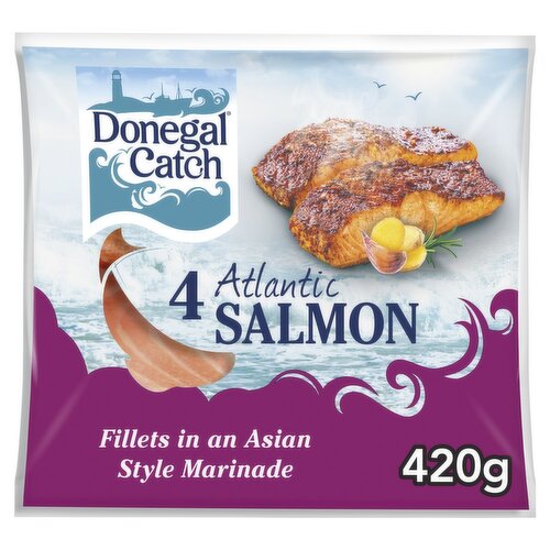 Donegal Catch Asian Style Atlantic Salmon Fillets 4 Pack (420 g)