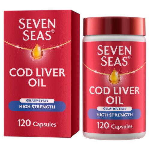 Seven Seas High Strength Clo Gelatin Free (120 Piece)