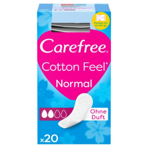 Carefree Cotton Unscented  Panty Liners (20 Piece)