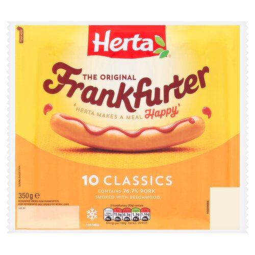 Herta The Original Frankfurter 10 Pack (350 g)