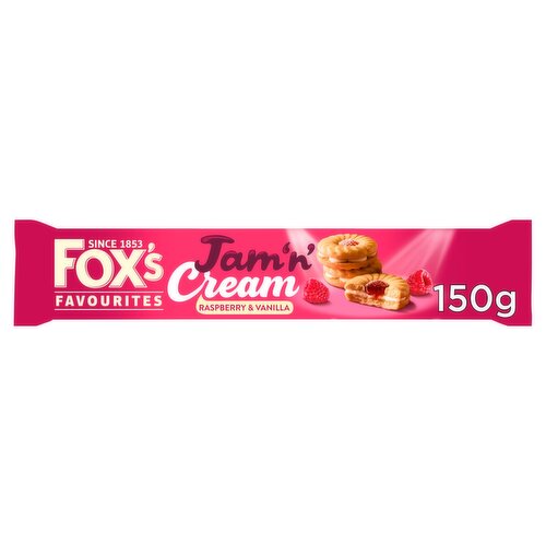 Fox's Jam'n' Cream Raspberry & Vanilla Biscuits (150 g)