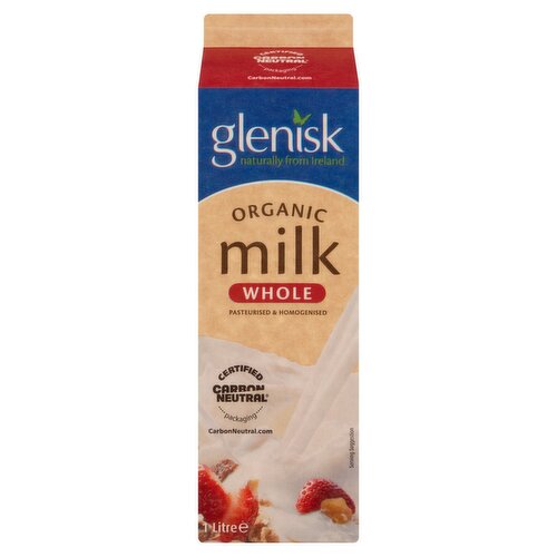 Glenisk Organic Whole Milk  (1 L)