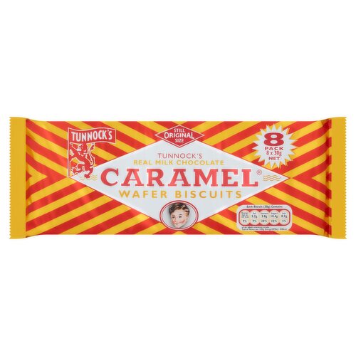 Tunnocks Caramel Wafer 8 Pack (240 g)