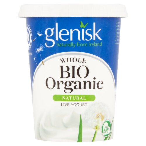 Glenisk Organic Natural Yogurt With Milk (500 g)