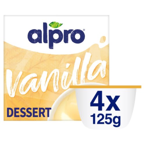 Alpro Desserts Vanilla 4 Pack  (125 g)