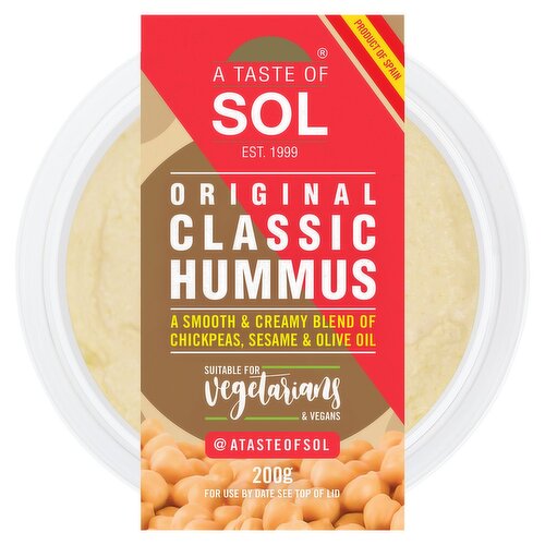 A Taste of Sol Classic Hummus (280 g)