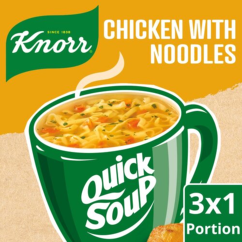 Knorr Quick Soup Chicken with Noodles 3 Portions (36 g)