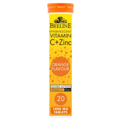 BeeLine Vitamin C & Zinc Effervescent Tablets (20 Piece)